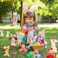 thumbnail image 7 of 12 Pack Prefilled Easter Eggs With Dolls And Bracelets, Easter Basket Stuffers And Party Favors For Kids And Toddler Girls, 7 of 7