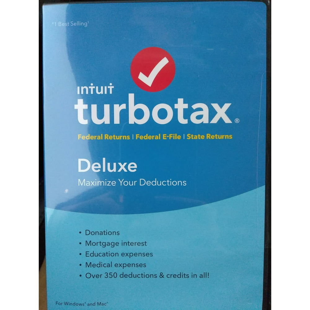 TurboTax Deluxe 2017 Fed + Efile + State (PC/MAC Disc)