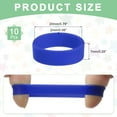 thumbnail image 2 of 10Pcs Silicone Rubber Bands Non-slip 1.22 Inch Flat for Books, Dark Blue, 2 of 6