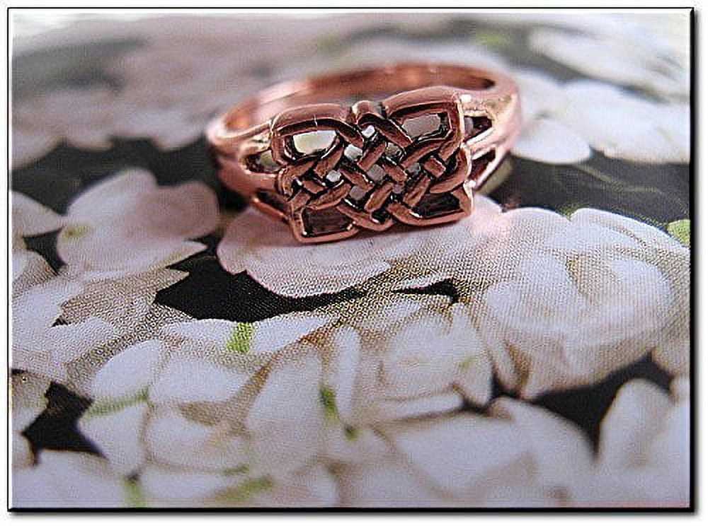 Size 8 Solid copper band ring CTR3391-5/16 of an inch Wide.