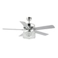thumbnail image 2 of JONATHAN Y Kristie 52" 3-Light Crystal/Metal Modern Glam Drum LED Ceiling Fan With Remote, Chrome, 2 of 9