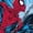 NAVY, variant on Spider-Man - Battle - Men's Sleeveless Graphic Tank