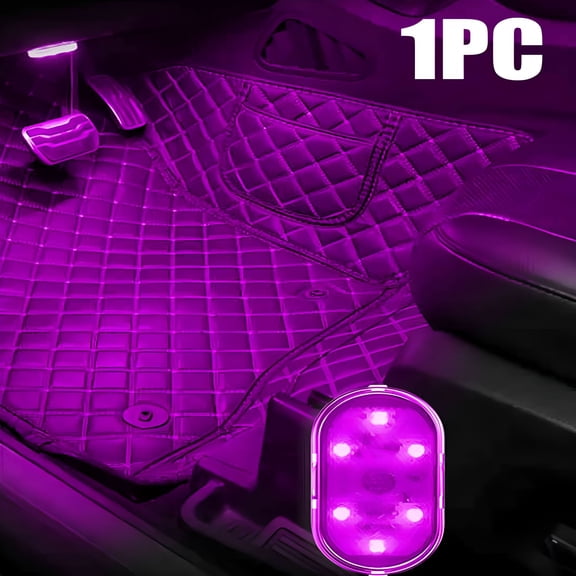 HIBIBUD 2026 New Car Led Lights Interior Wireless,Interior Car Lights with 6 Bright Led Lamp Beads,Portable Usb Rechargeable for Car,Truck,Suv Car Interior Led Night Light for Car Decor
