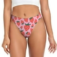 thumbnail image 1 of Balery Cartoon Strawberry Tangas de Algodón para Mujer con Estampado – Ropa Interior Sexy, Transpirable, G-string-3X-Large, 1 of 6