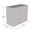 thumbnail image 4 of Perth 8D 35" Dresser, 4 of 4