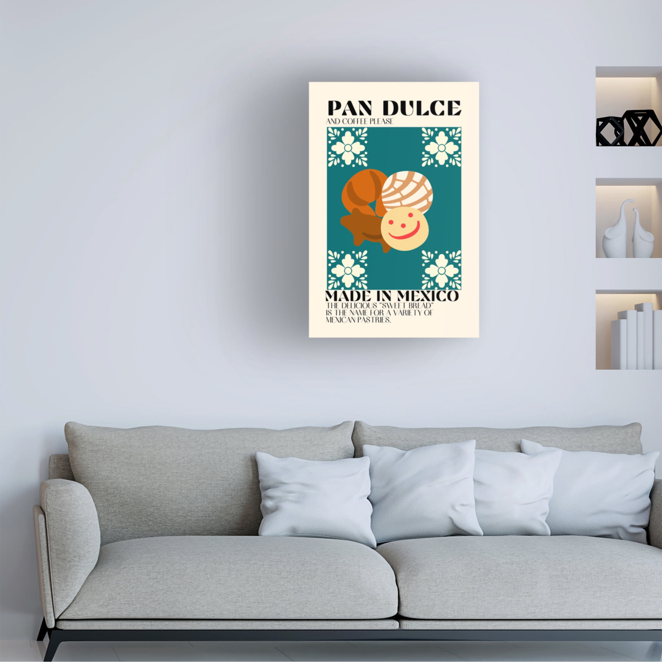 Canvas Wall Art - Gaec Studio 'Pan Dulce' Wall Art for Living Room, Bedroom, or Office Décor by Trademark Fine Art - 22 x 32 Inches