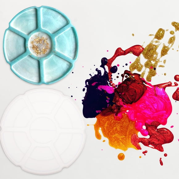 OUNONA 1Pack DIY Painting Tray Silicone Mold for Artistic Creations