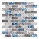 thumbnail image 4 of Vivid Tiles Blue Peel and Stick Tiles 3D Brick Effect Waterproof Kitchen Backsplash Decor Self Adhes, 4 of 5