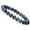 Style3, variant on 8mm Lava Volcanic Stone and Hematite Beaded Stretch Bracelet