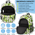 thumbnail image 5 of Herdesigns Cactus Large Backpack Set with Lunch Box Lightweight Water Resistant Travel Laptop Backpacks Casual Daypacks for Women Men, 5 of 8