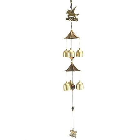 

Heiheiup Wind Chimes Traditional Solid Wood Metal Wind Chime Pendant Home Garden Decoration Wind Chimes And Rain