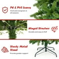 thumbnail image 5 of Gymax 6FT Hinged Pre-lit Christmas Slim Pencil Tree w/ 10 Lighting Modes & 648 Tips, 5 of 10