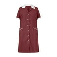 thumbnail image 4 of Penkiiy Women's Scrub Nursing Dress with Dual Pockets - Comfort Fit V-Neck Work Uniform, 4 of 6
