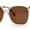 Peach Tan Brown, variant on Womens Masculine Elegant Oversize Thin Plastic Chic Sunglasses Tortoise Brown