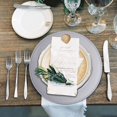 thumbnail image 2 of Juego de 6 platos de carga plateados, redondos de 13 pulgadas con abalorio, para boda y decoración de mesa, 2 of 15
