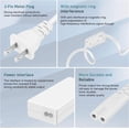 thumbnail image 5 of 18V 54W Power Adapter Charger Replacement for Cricut Explore Air 2,Cricut Maker（White）, 5 of 7
