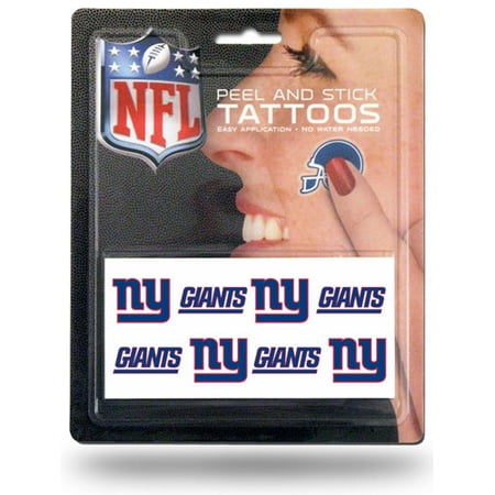 NFL New York Giants Tattoo Set, 8-Piece