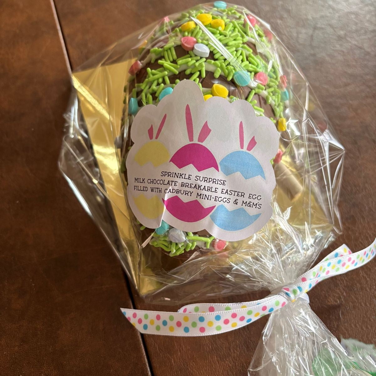 Easter Breakable Chocolate Egg, 4 Flavors, Cadbury Mini Eggs and M & Ms,