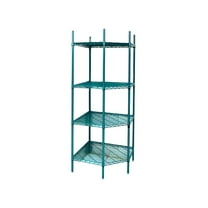 24" Deep x 34.5" Wide x 74" High Freezer Wire Corner Shelving Unit