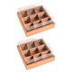thumbnail image 2 of Cajas de panadería, cajas de embutidos, inserción de rejilla, contenedores cuadrados para comida, recipientes para postres para fiesta, Mini pasteles 9 Inserción de cuadrícula, 2 of 8