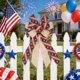 thumbnail image 4 of CaiYueKe 4th of July Patriotic Bow Decoration Wired Ribbon with Bow for Independence Day Party Decorations Festive Home Decor Outdoor Indoor Hanging Ornament, 4 of 7
