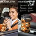 thumbnail image 5 of Halloween Tumbler 30oz with Lid and Straw, Skull Bat Pumpkin Cup, Insulated Leak-Proof Coffee Travel Mug with Handle for Spooky Witchy Gifts Women Men, 5 of 7