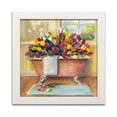 thumbnail image 1 of Gango Home Decor Contemporary Bathtub Bouquet II by Carol Rowan (Ready to Hang); One 12x12in White Framed Print, 1 of 3