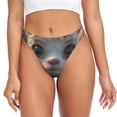 thumbnail image 1 of Balery Adorable Llama In Flowers Tangas de Algodón para Mujer con Estampado – Ropa Interior Sexy, Transpirable, G-string-X-Large, 1 of 6