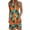 A Multicolor, variant on Nmnitkp Dresses for Women Sleeveless V Neck Tropical Palm Print Loose Mini Dress, Summer Casual Beach Vacation Shift Dress with Button Detail & Irregular Hem Multicolor,S