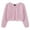 Pink, variant on enyan School Outfits for Girls Girls Cardigan School Uniform Sweater Solid Crew Neck Long Sleeve Cotton Sweaters Jackets(Dark Gray,7-8 Years)