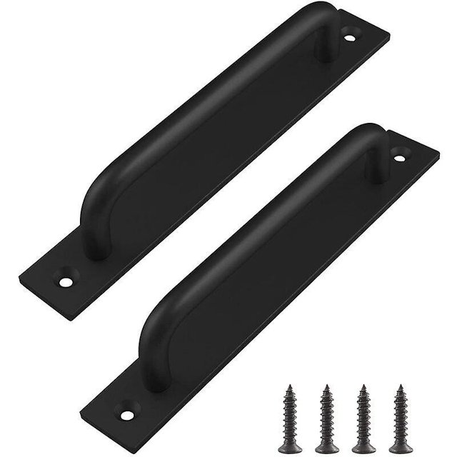 2 Pices Poigne De Porte Grange Coulissante 192mm Poignes Pour Meubles Armoires Placards Noir