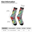thumbnail image 2 of Picia Trendy Colorful Pineapples 1 Print Athletic Socks for Men & Women – Cushioned Moisture-Wicking Crew Socks for Sports, Running, and Training, Soft & Breathable Size 5-11, 2 of 6