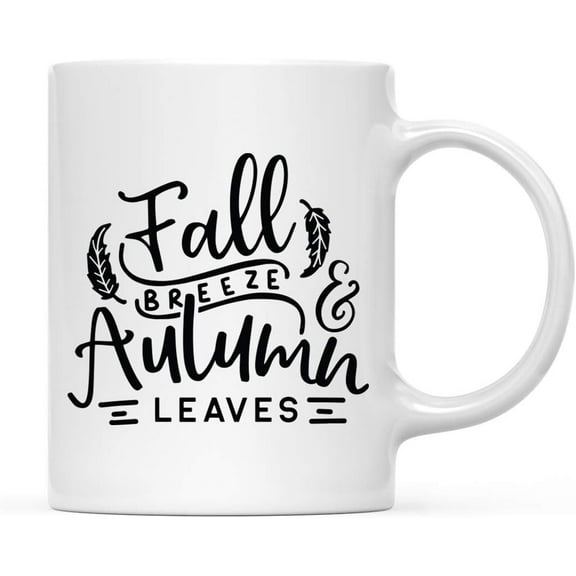 Andaz Press 11oz. Fall Autumn Season Coffee Mug Gift, I Love Fall Most Of All, 1-Pack, Birthday Christmas Gift Ideas
