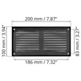 thumbnail image 3 of Funda de rejilla Air Cover Ozo Brothers, metal negro, 20 x 10 cm, 3 of 7