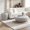 Beige set of 2, variant on Shaiaield 19" Beige Small Fiberglass Elliptical Coffee Table with Matte Texture,Irregular Coffee Table No Need Assembly,Unique Side Table for Living Room