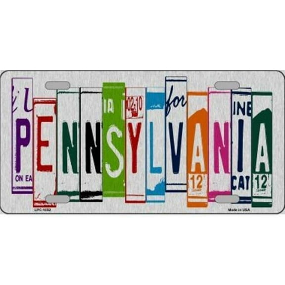 Pennsylvania Cut Style Metal License Plate