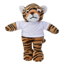 Plushland Tiger Plush Toys 12 Inch, Soft Stuffed Animal Cuddly Personalized Gift - Custom Text on Shirt - Great Present for Mothers Day, Valentine Day, Graduation Day, Birthday Home Decor