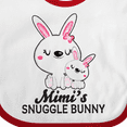thumbnail image 4 of Inktastic Mimis Snuggle Bunny Easter Girls Baby Bib, 4 of 4