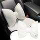 thumbnail image 1 of Juego universal de cojines para asientos de coche con soporte lumbar y reposacabezas - negro, 40x32cm, poliéster y algodón - para sillas de oficina y vehículo, 1 of 6