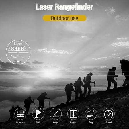 Rupoun Golf Rangefinder with Slope, 800 Yards / 731 Meters, Laser Measuring Telescope for Hunting, Black