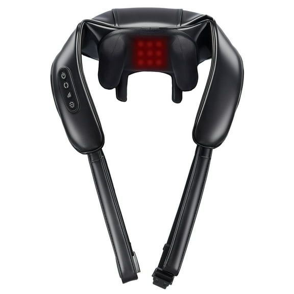 RUTAWZ Neck and Shoulder Massager with Heat - Shiatsu Deep Tissue Massage, Cordless & Portable