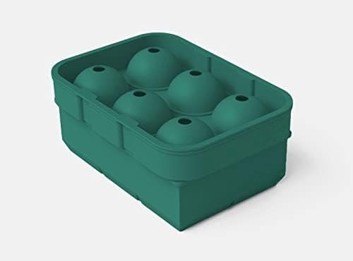 Silicone Ice Cube Trays – Large Silicone Molds for 2-Inch Ice Cubes and Spheres Whiskey Ice Cube Trays with Lids for Cocktails & Bourbon – Set of 2