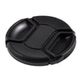 thumbnail image 3 of 2 Pcs Black Center Pinch Design Front Lens Cap Cover 62mm & 77 mm, 3 of 7