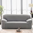thumbnail image 2 of CHOK 2024 Sofa Slipcover L Shape Gray Sofa Cover Sectional Couch Cover Spandex Non Slip with Elastic Bottom Furniture Protector Cover for for Home Decor 2+3seater, 2 of 10