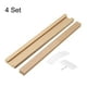 thumbnail image 3 of Uxcell 4 Set Correderas de Cajón de Madera, 17-3/4 (45 CM) Guía Central de Madera Clásica con Soporte de Deslizamiento de Plástico, Kit de Reemplazo de Rieles Inferiores de Cajón de Madera, 3 of 5