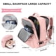 thumbnail image 3 of Mochila Viaje Cabina Avion 40x20x25 Mujer Ryanair Maleta para Cabina de avion Equipaje de Mano 45x36x20 Easyjet Mochila de Senderismo Mochila para Portatil Impermeable hombre con Cargador USB(rosa), 3 of 8