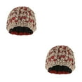 thumbnail image 4 of kurtrusly Bonnet de Mode pour Femmes Confortable Chapeau de Chimiothérapie Rouge Foncé 2Set, 4 of 6