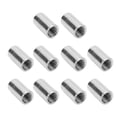thumbnail image 3 of Tuerca de conector rosca hembra 10 piezas Tuerca de acoplamiento de acero inoxidable para mantenimiento de equipos ANGGREK Otros, 3 of 8