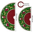 thumbnail image 4 of FMSHPON Christmas Santa Claus Snowflakes Deer Xmas Christmas Tree Skirt Stand Mat for Holiday Party Decoration Indoor Outdoor 48 inches, 4 of 6