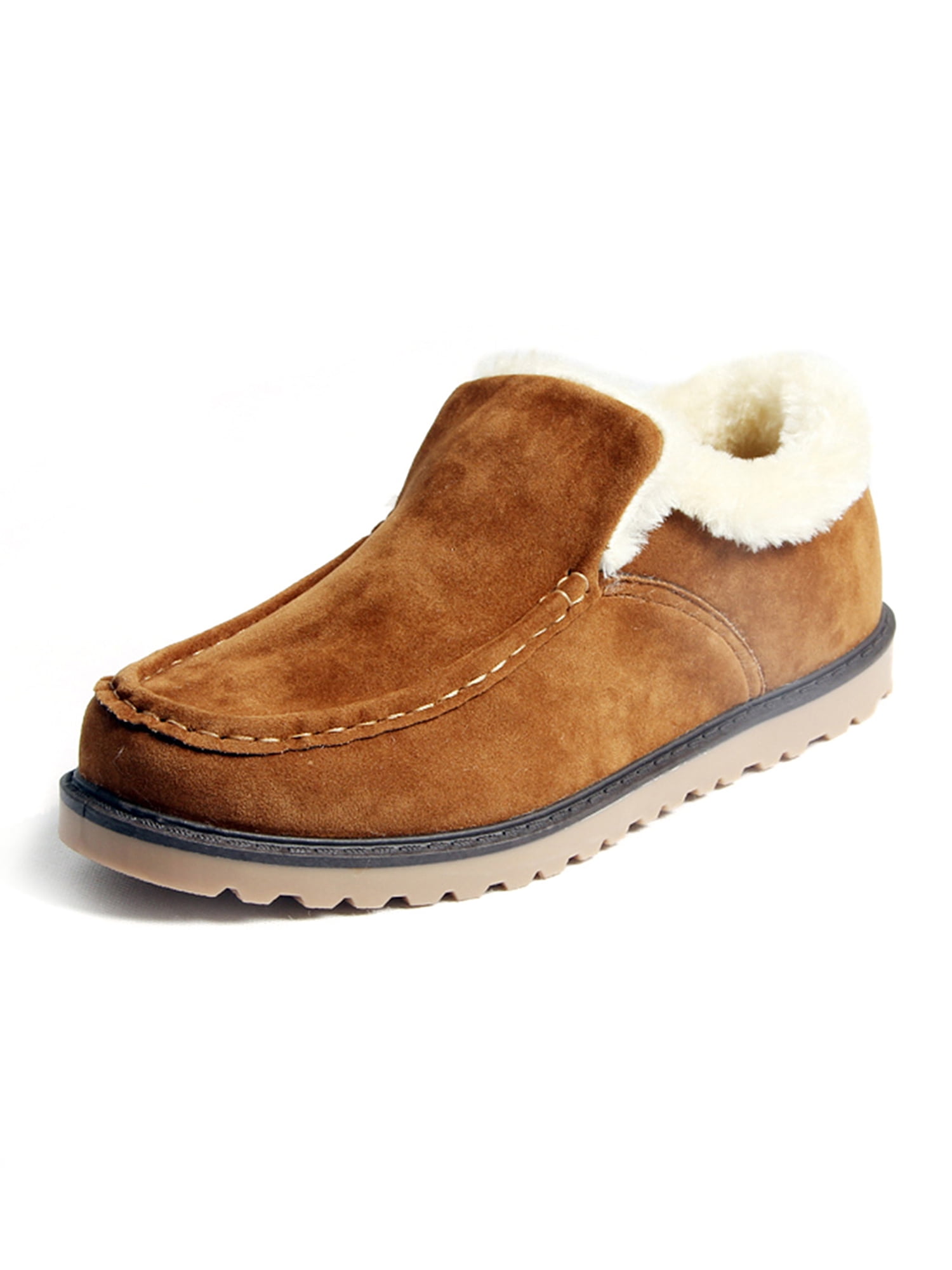 fur lined loafers mens